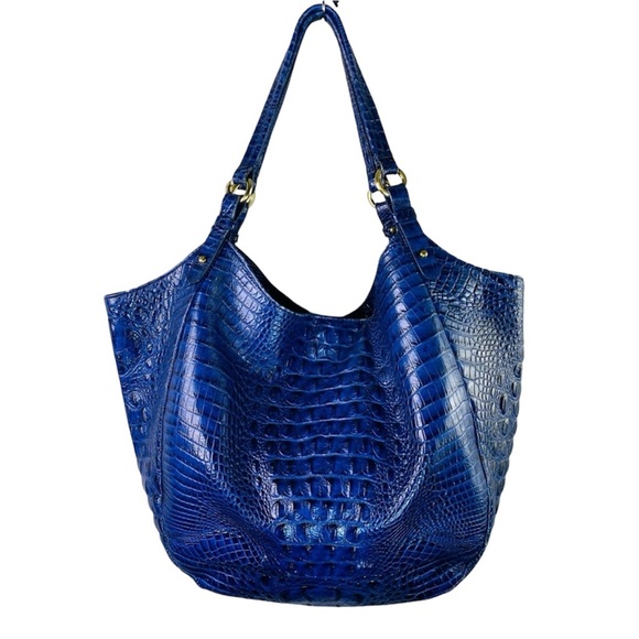 Brahmin Blue Croc Embossed Leather Tote Bag
Jaqueline - Picture 2 of 11